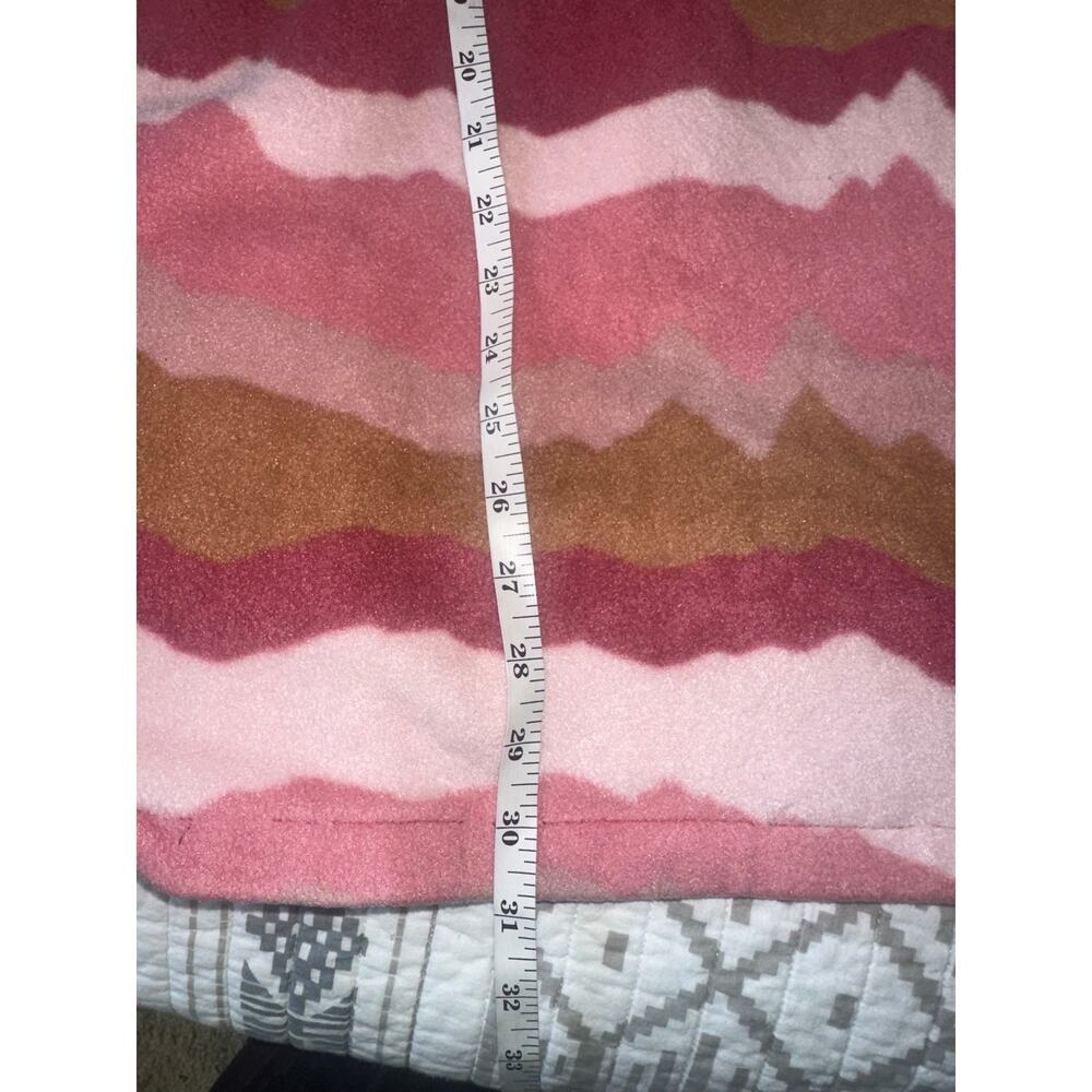 Simply Southern Comfy Fleece Pullover XXL Pink Mountain Print Snap Neck - Picture 6 of 8